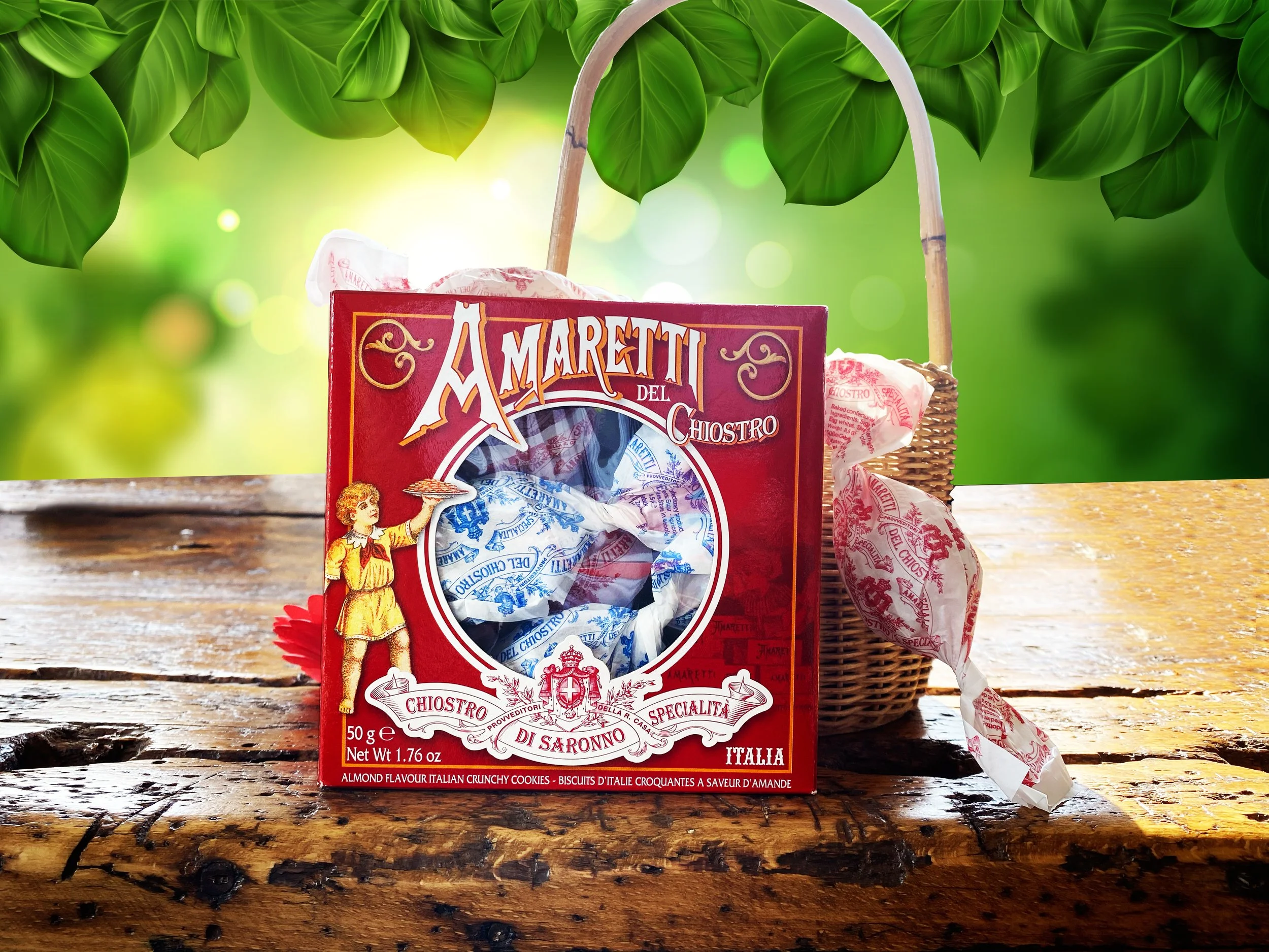 01804 Crunchy Amaretti Mini Window Box — B&R Classics: Importing